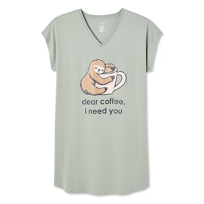 George Women's Plus V-Neckline Nightshirt