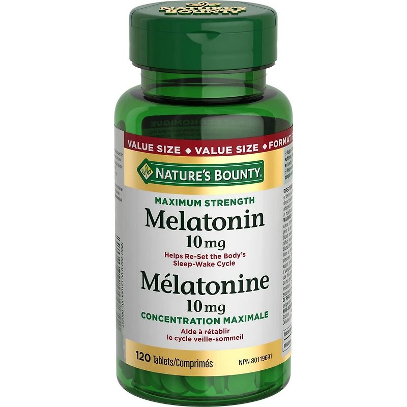 Mélatonine 10 mg format économique 120 comprimés
