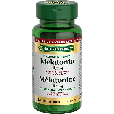 Mélatonine 10 mg format économique 120 comprimés