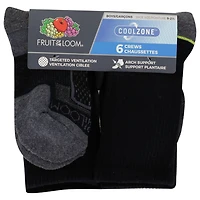Fruit of the Loom - Garçons 6 Paires- Taille 9-2.5 Chaussettes