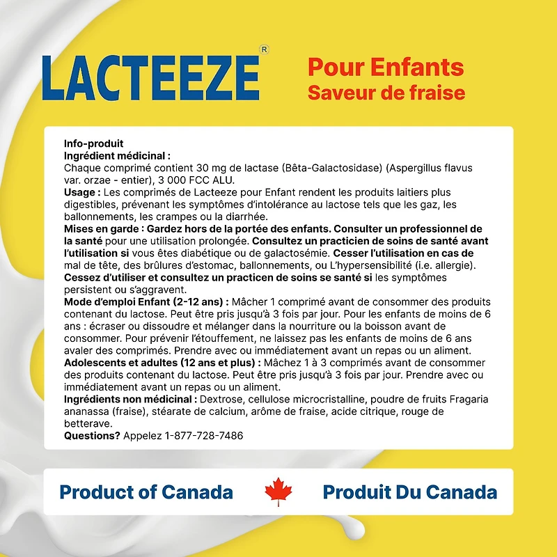 Lacteeze pour enfants