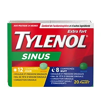 Tylenol Extra Stength Sinus eZ Tabs, Relieves Sinus congestion & other Sinus symptoms, Daytime & Nighttime, Convenience Pack, 20 Count