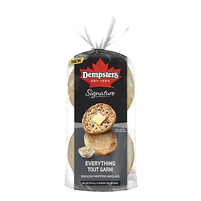Dempster’s® Signature English Everything English Muffins, Pack of 6