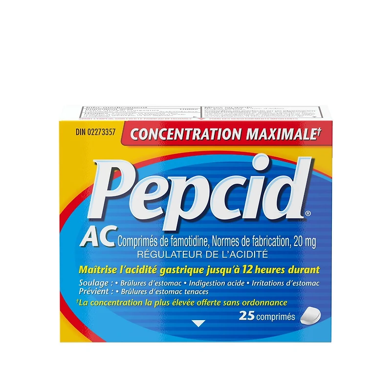 Pepcid AC Concentration maximale 25 comprimés