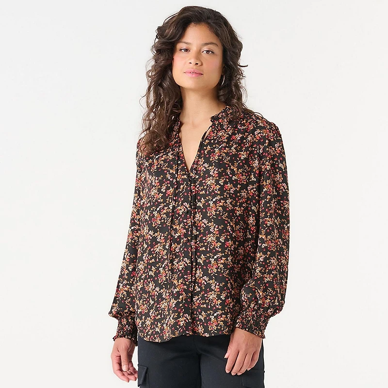 DV V-NECK BLOUSE