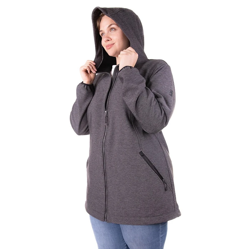Swiss Tech Women's Plus Size Stretch Soft-Shell Jacket