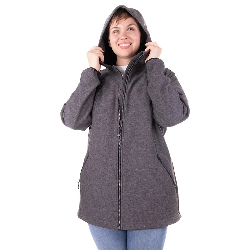 Swiss Tech Women's Plus Size Stretch Soft-Shell Jacket