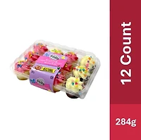 Mini petits gâteaux two-bite® assortis glacés au chocolat et à la vanille du printemps