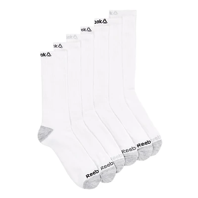 ENSEMBLE DE 6, CHAUSSETTES MI-MOLLET POUR HOMMES