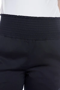 Jeaniologie ™ Ladies’ High Rise Smocked Waist Pull-on Wide Leg Pant