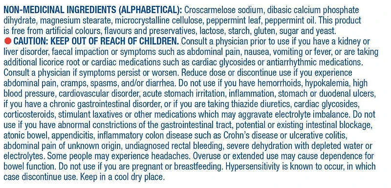 Equate  Herbal Laxative Gentle Formula, 100 Tablets