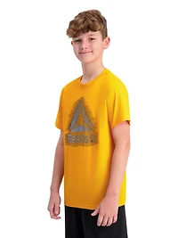 T-shirt graphique élastique à manches courtes Reebok pour garçon Tailles 4-18