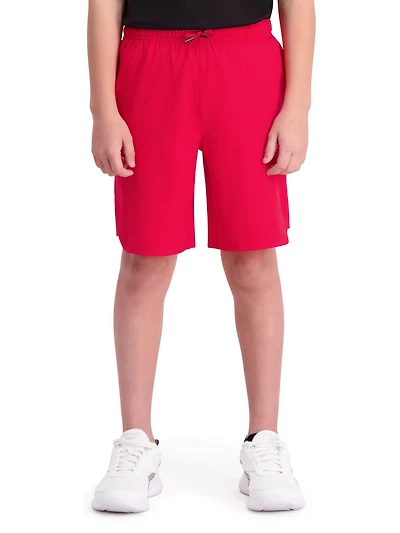 Short d'entraînement Reebok Pace Breaker pour garçon avec poches, entrejambe de 18 cm