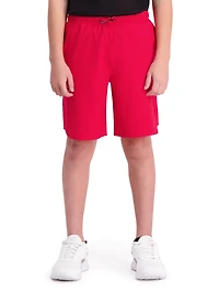 Short d'entraînement Reebok Pace Breaker pour garçon avec poches, entrejambe de 18 cm
