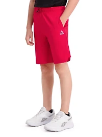 Short d'entraînement Reebok Pace Breaker pour garçon avec poches, entrejambe de 18 cm