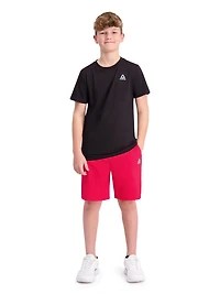 Short d'entraînement Reebok Pace Breaker pour garçon avec poches, entrejambe de 18 cm