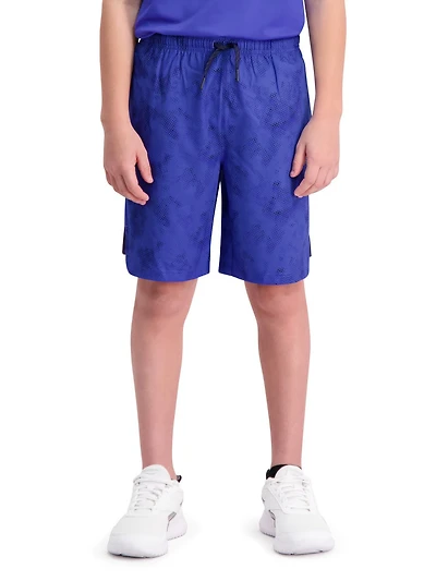 Short d'entraînement Reebok Pace Breaker pour garçon avec poches, entrejambe de 18 cm Tailles 4-18