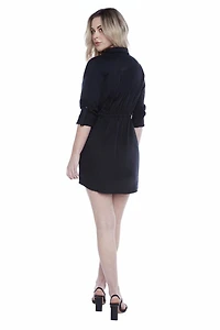 Jeaniologie ™ Robe à boutons - Noir