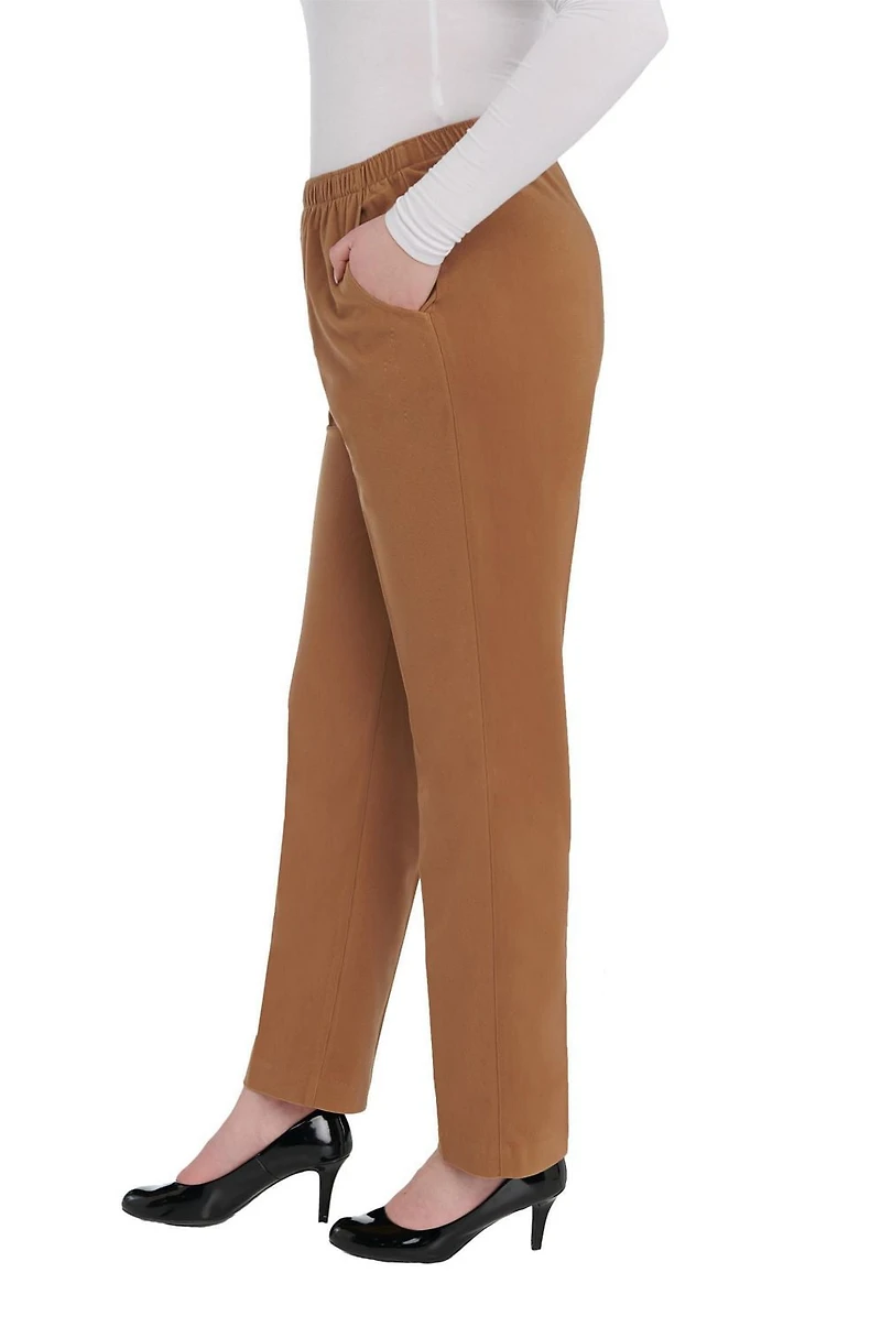 Alia Women's Pull On Straight Cord Pant