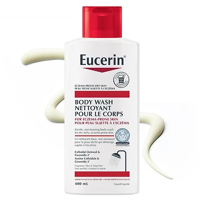 Nettoyant pour le corps Eucerin pour peau sujette à l'eczéma, 400mL