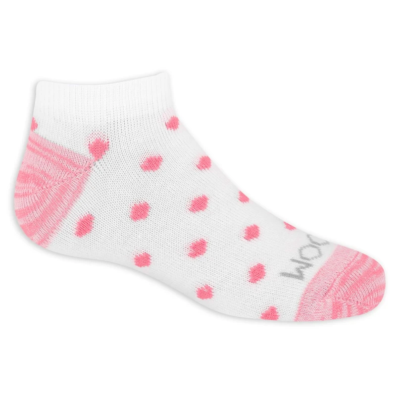 Fruit of the Loom Girls Low Cut Socks - 10 Pack - Size 4-10