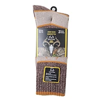 Realtree Men's Fall Crew Socks 2 Pack