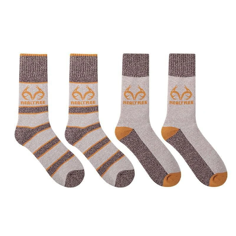 Realtree Men's Fall Crew Socks 2 Pack