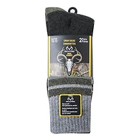 Realtree Men's Fall Crew Socks 2 Pack