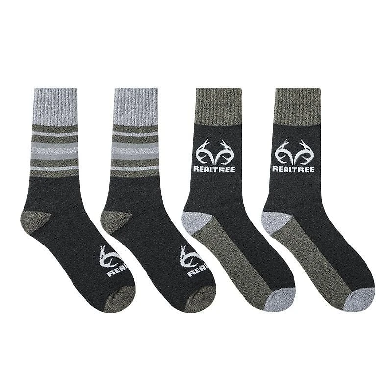 Realtree Men's Fall Crew Socks 2 Pack