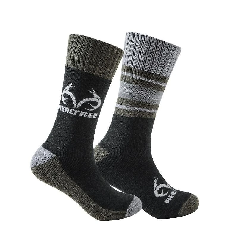 Realtree Men's Fall Crew Socks 2 Pack