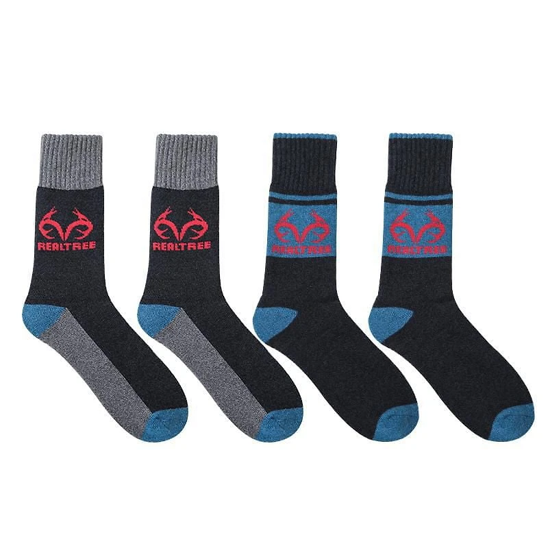Realtree Men's Fall Crew Socks 2 Pack