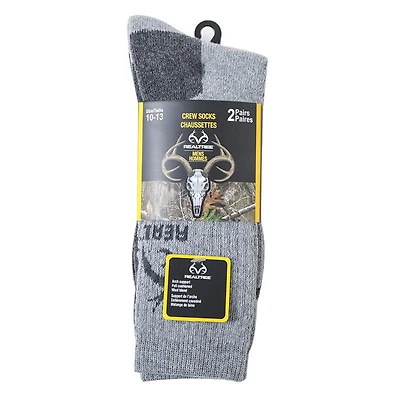 Realtree Men's Fall Crew Socks 2 Pack