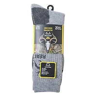 Realtree Men's Fall Crew Socks 2 Pack