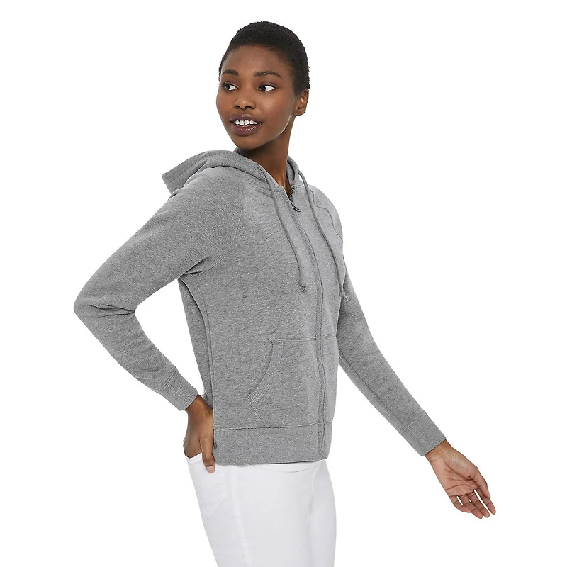 Haut à capuchon de base zippé George pour femmes