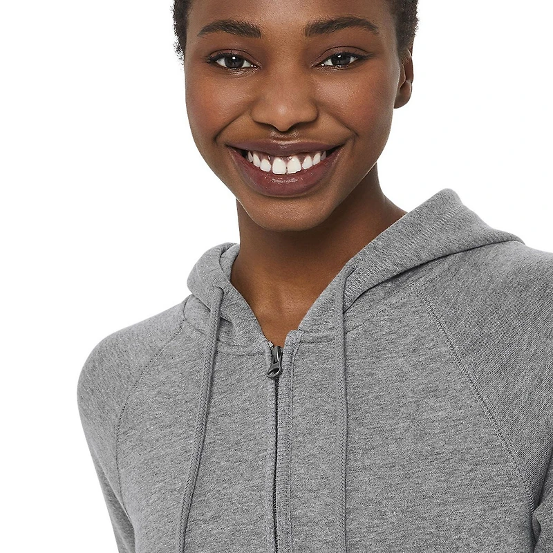 Haut à capuchon de base zippé George pour femmes