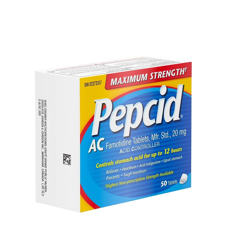 Pepcid AC Maximum Strength Tablets, 50 Count, 50 Count