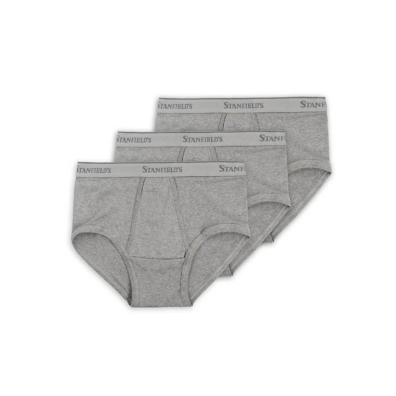 Stanfield's Lot de 3 sous-vêtements qualité supérieure 100 % coton pour hommes