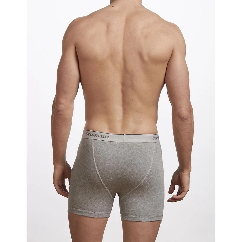 Stanfield's Premium 100% Coton Caleçons Boxeurs pour hommes - Emballages de 2