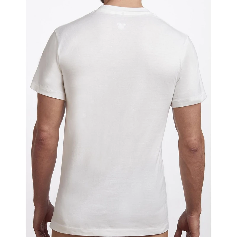 Stanfield's Premium 100% Coton T-shirts à encolure ras du cou pour hommes - Emballages de 2