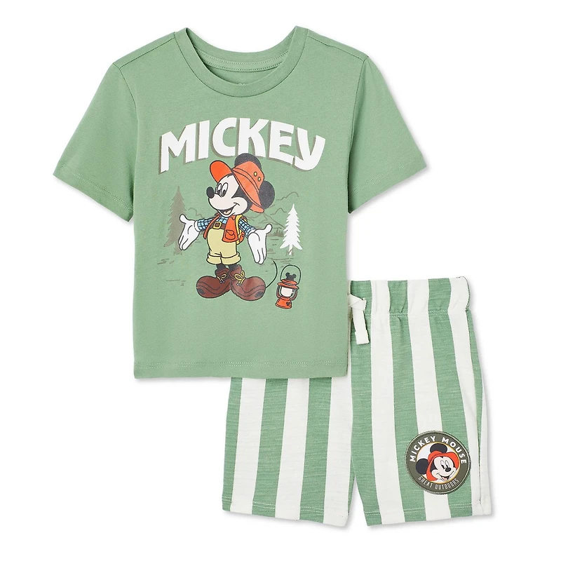 Disney Toddler Boys' Mickey Mouse Short 2-Piece Set