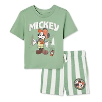 Disney Toddler Boys' Mickey Mouse Short 2-Piece Set