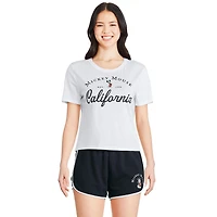 Disney Women's Mickey Mouse Cropped Tee