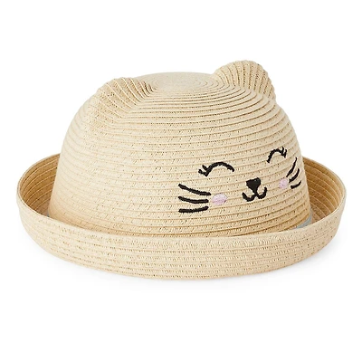 George Toddler Girls' Kitty Straw Hat