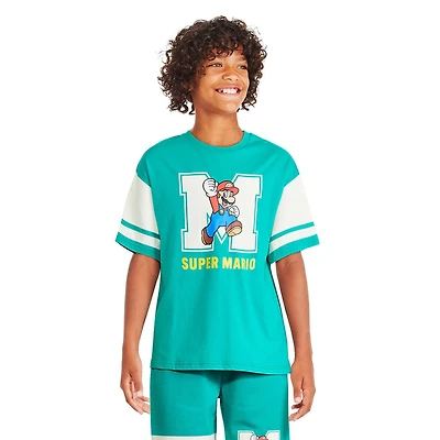 Super Mario Boys' Varsity Tee