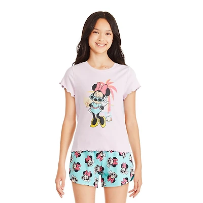 T-shirt côtelé Minnie Mouse Disney pour filles