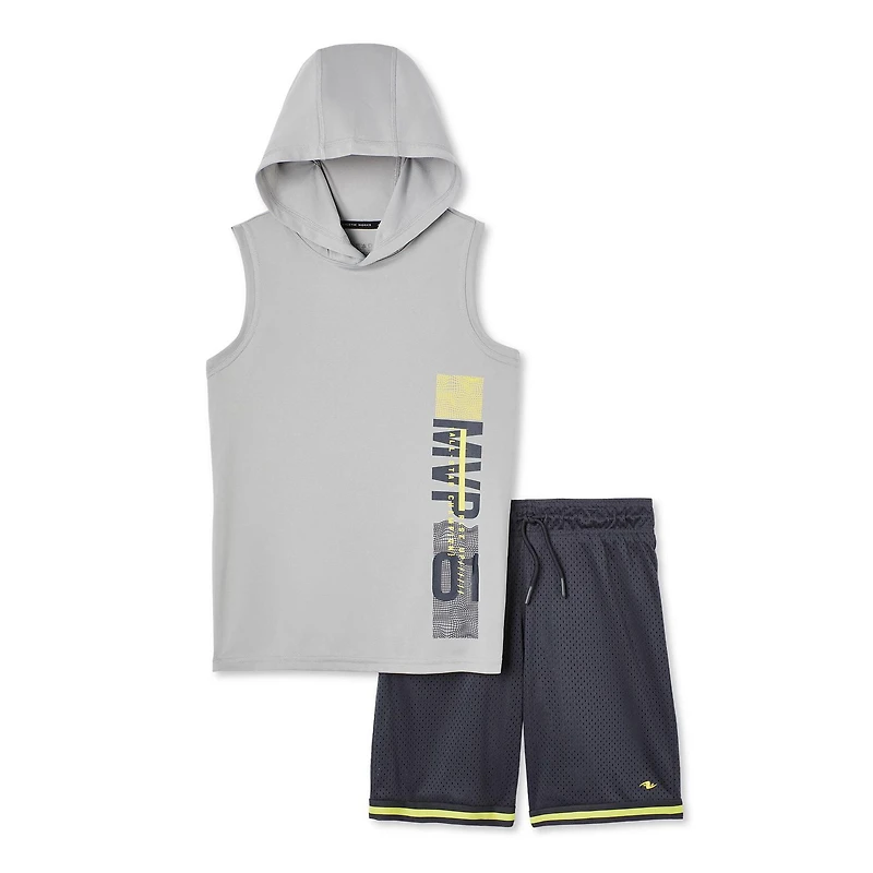 Ensemble 2 pièces avec débardeur à capuchon Athletic Works pour garçons