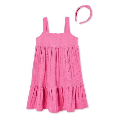 Ensemble 2 pièces avec robe en tricot à motif ajouré Btween pour filles Tailles TP–TG