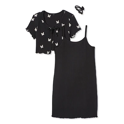Btween Girls' Dress 3-Piece Set