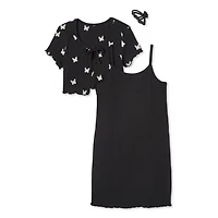 Btween Girls' Dress 3-Piece Set