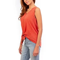 Jordache Women's Tie Front Tank